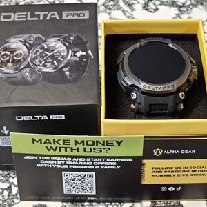 Delta Pro Black and Silver Watch Bundle